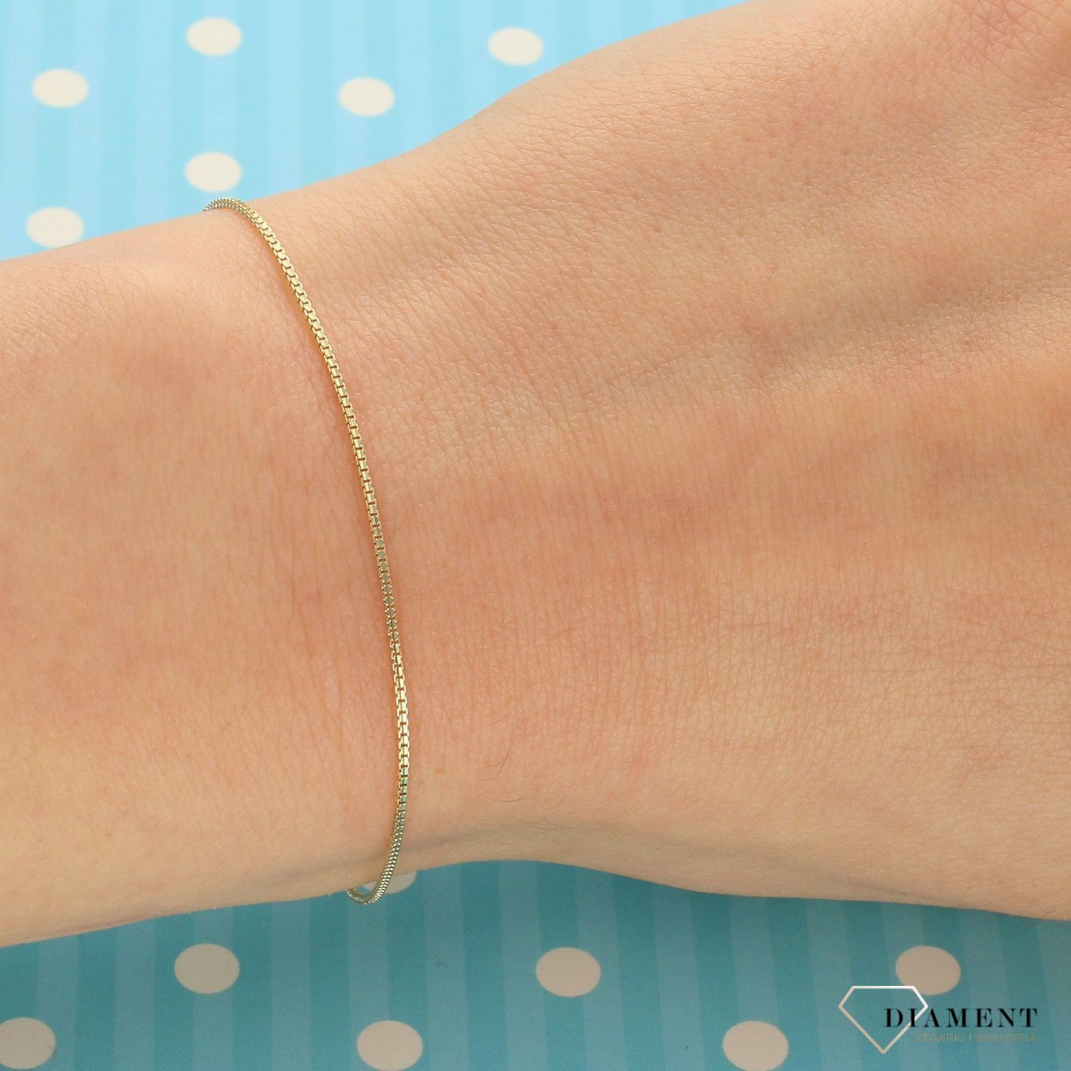 Złota bransoletka 375 kostka DIA-BRA-VEDCO 050-375 1mm (1).jpg